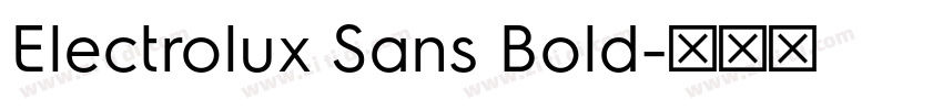 Electrolux Sans Bold字体转换